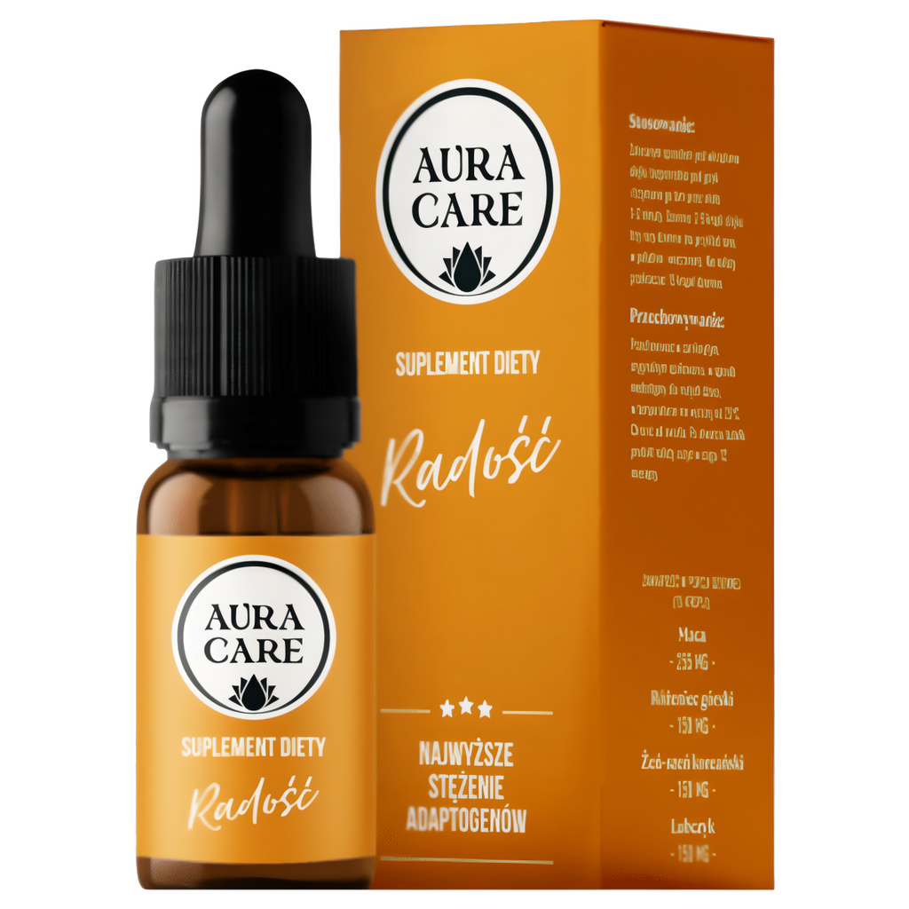 Radość AURA CARE - Naturalne wsparcie dla dobrego samopoczucia - 10ml, około 300 kropli