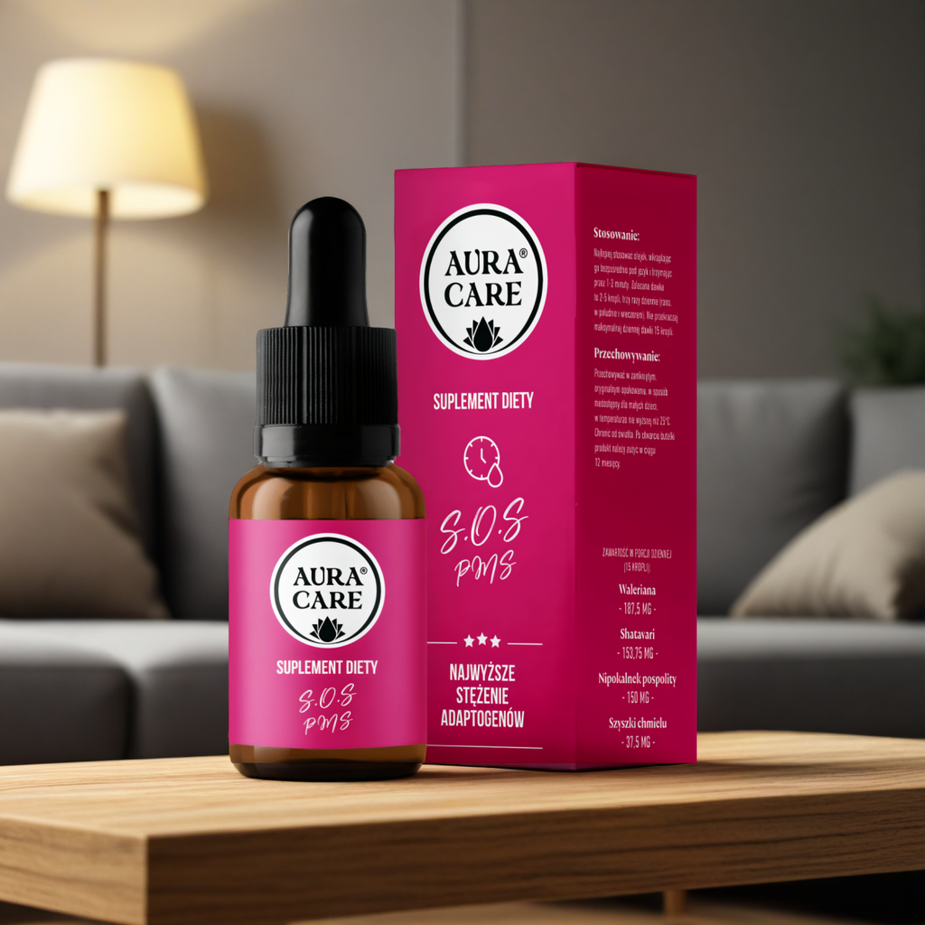 S.O.S PMS Aura Care - Wsparcie dla kobiet - 15 ml (około 400 kropli)