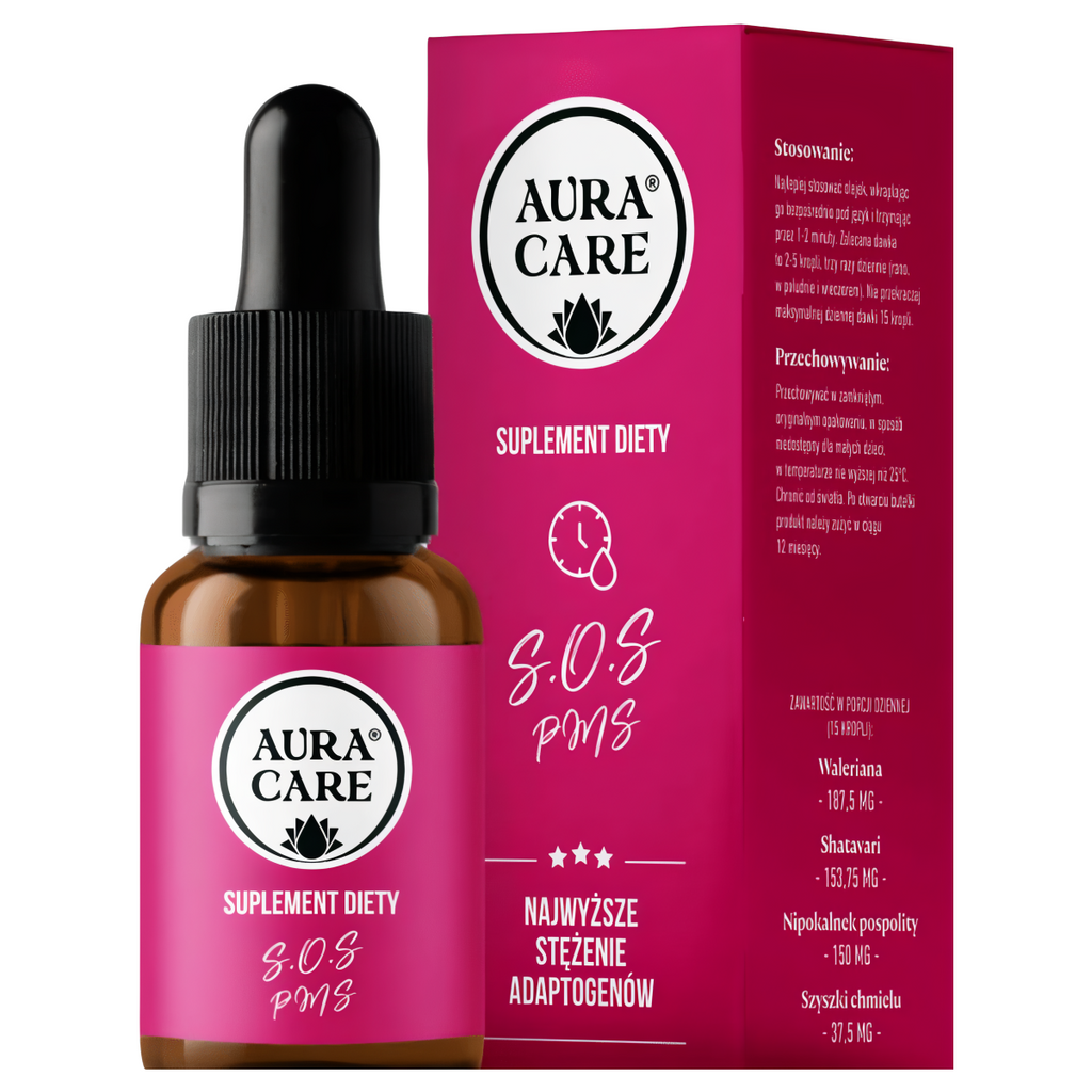 S.O.S PMS Aura Care - Wsparcie dla kobiet - 15 ml (około 400 kropli)