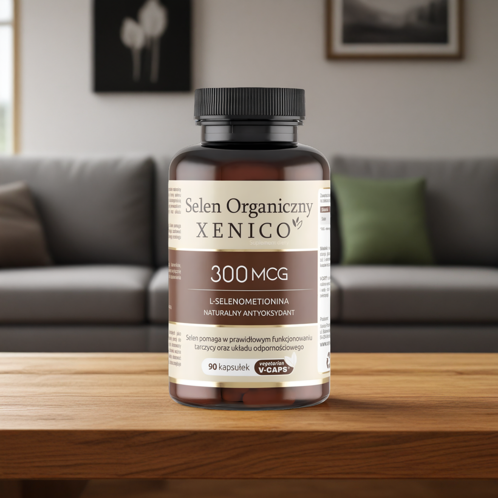 Selen organiczny Xenico Pharma - Wsparcie tarczycy i odporności - 90 kapsułek
