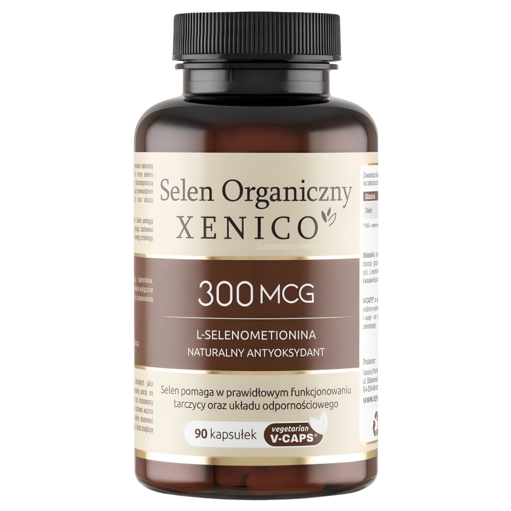 Selen organiczny Xenico Pharma - Wsparcie tarczycy i odporności - 90 kapsułek