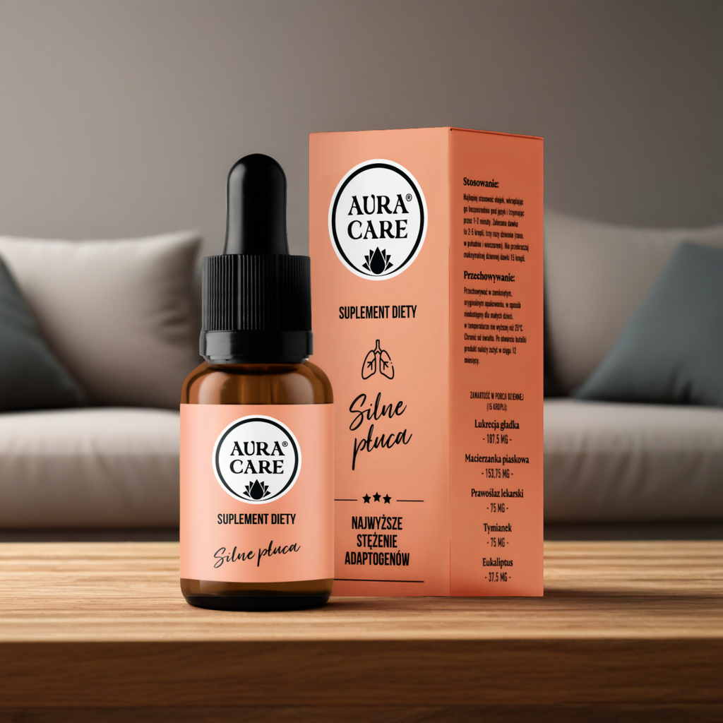 Silne Płuca Aura Care - Łap oddech pełną piersią -15 ml (około 400 kropli)