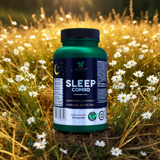 Sleep combo Lanco - Ziołowe ekstrakty nasenne - 60 kapsułek