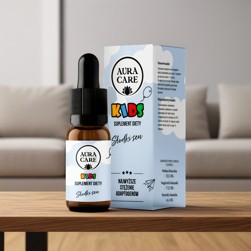 Słodki Sen AURA CARE - Ukojenie i spokojny sen dziecka - 10ml, około 300 kropli