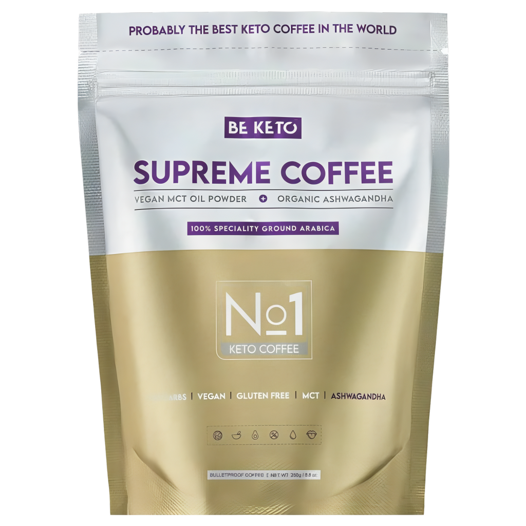 Supreme Coffee BeKeto - Kawa z olejem MCT i organiczną ashwagandhą - 250 g