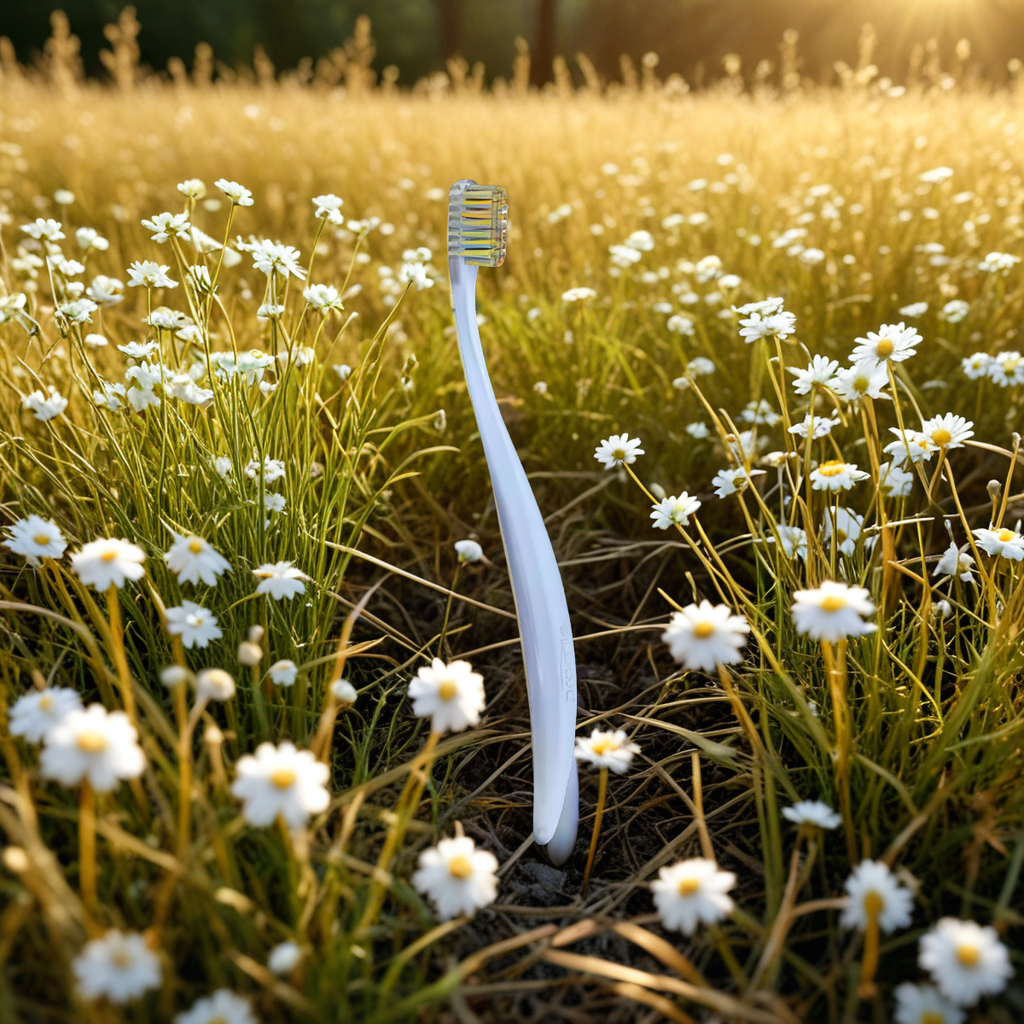 Szczoteczka do zębów Promis Miękka, wykonana z bioplastiku - 1 sztuka (Kolor: niebieska)