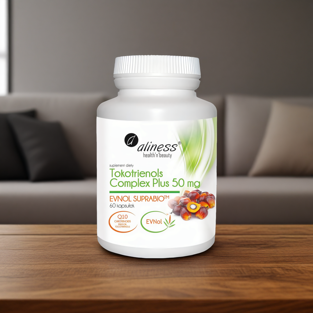 Tokotrienols Complex Plus 50 mg - Evnol Suprabio Aliness - 60 kapsułek