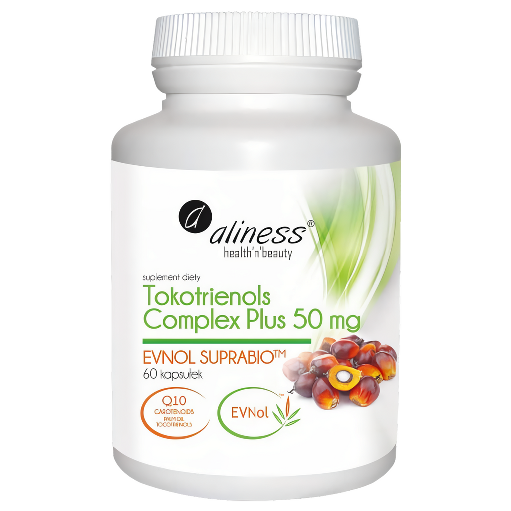 Tokotrienols Complex Plus 50 mg - Evnol Suprabio Aliness - 60 kapsułek