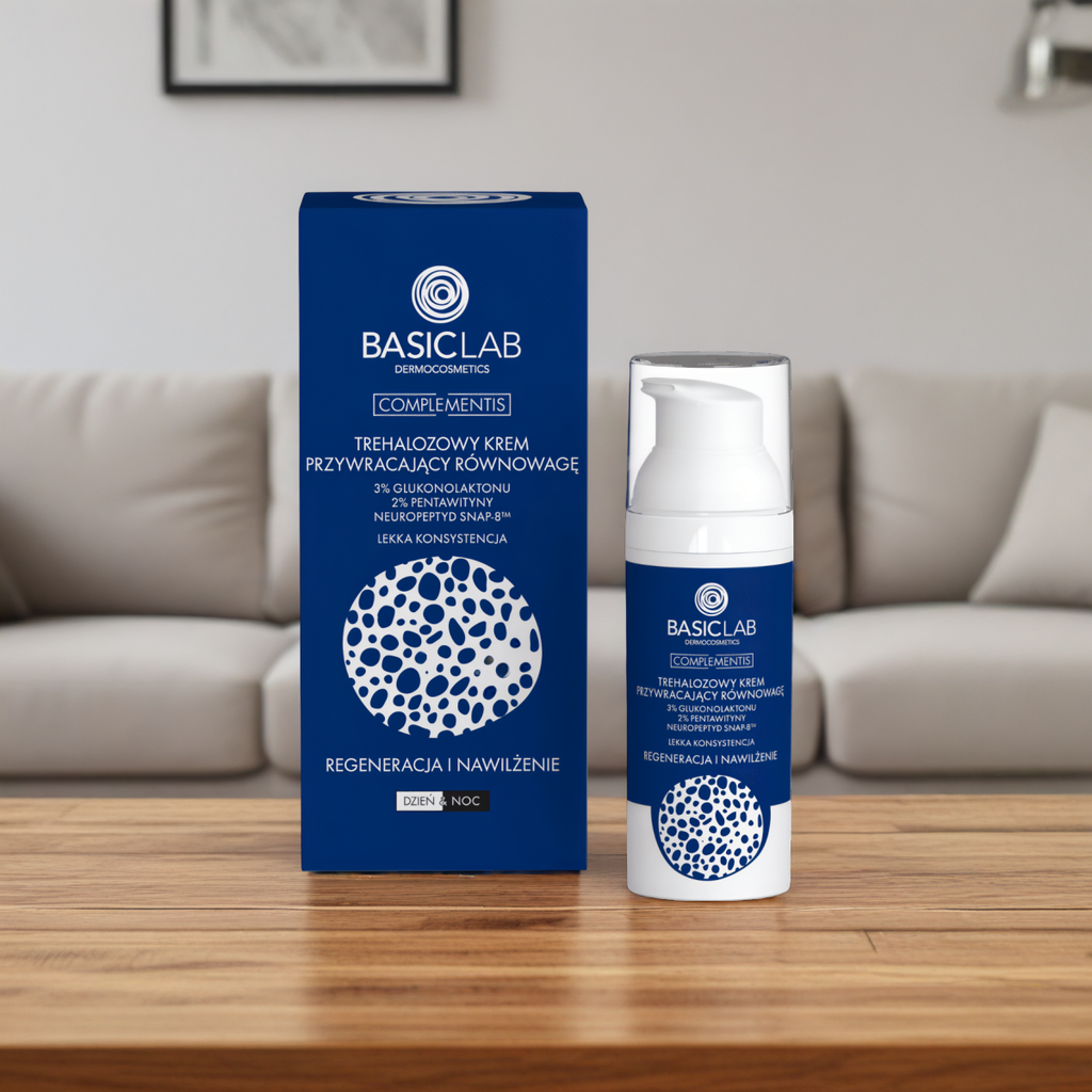 Trehalozowy krem przywracający równowagę BASICLAB - Regeneracja skóry - 50 ml