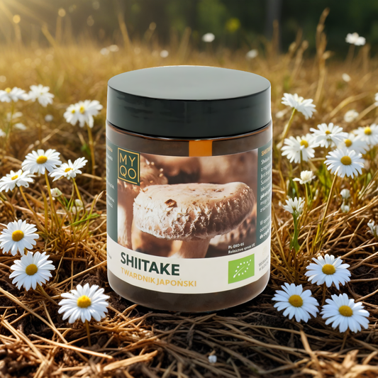 Twardnik japoński - Shiitake MYQO - Dla wsparcia organizmu - 100 g