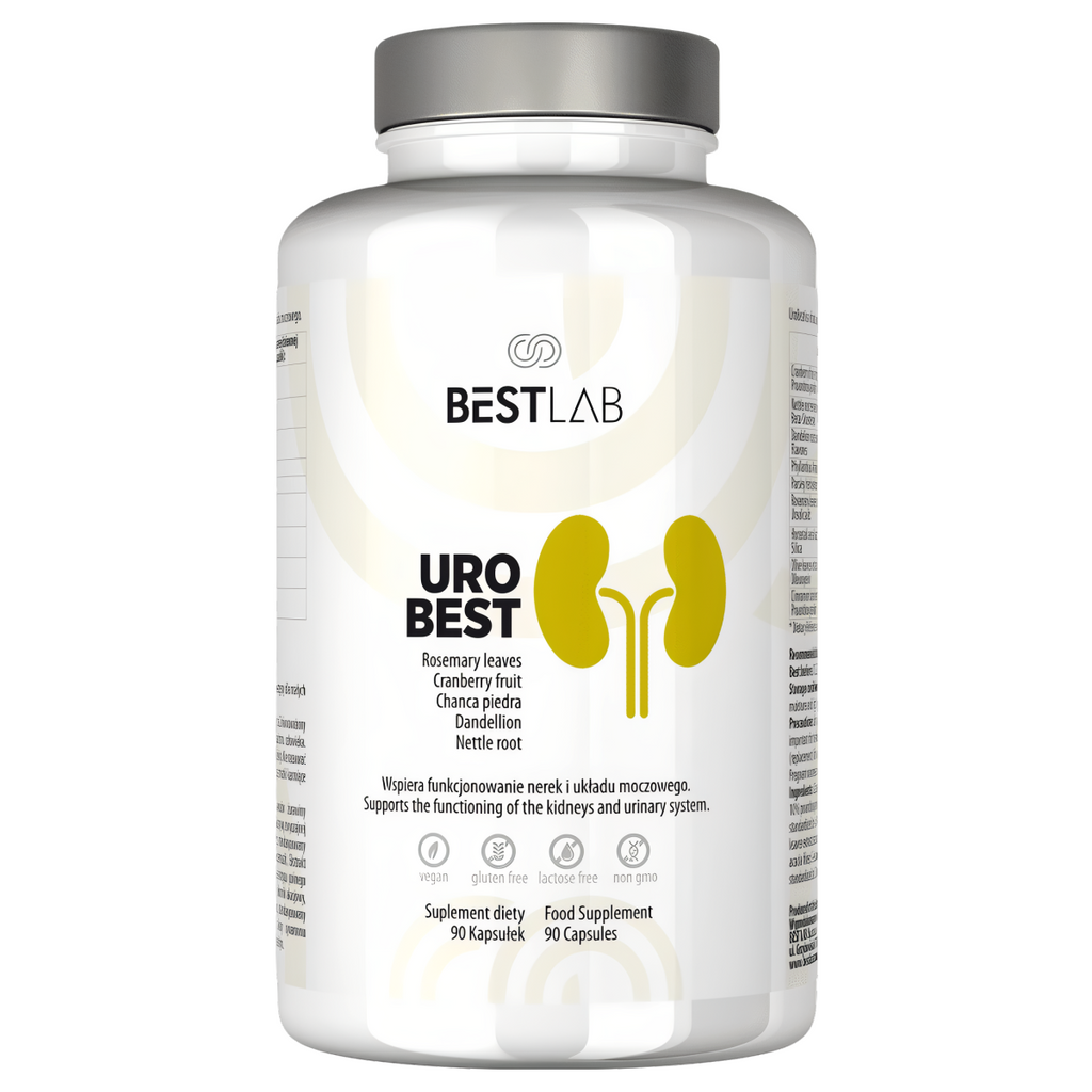 UroBest BestLab - Wspiera nerki i układ moczowy - 90 kapsułek