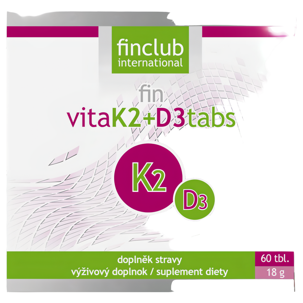 VitaK2+D3tabs Finclub - Moc witaminy K2-MK7 oraz D3 - 60 tabletek