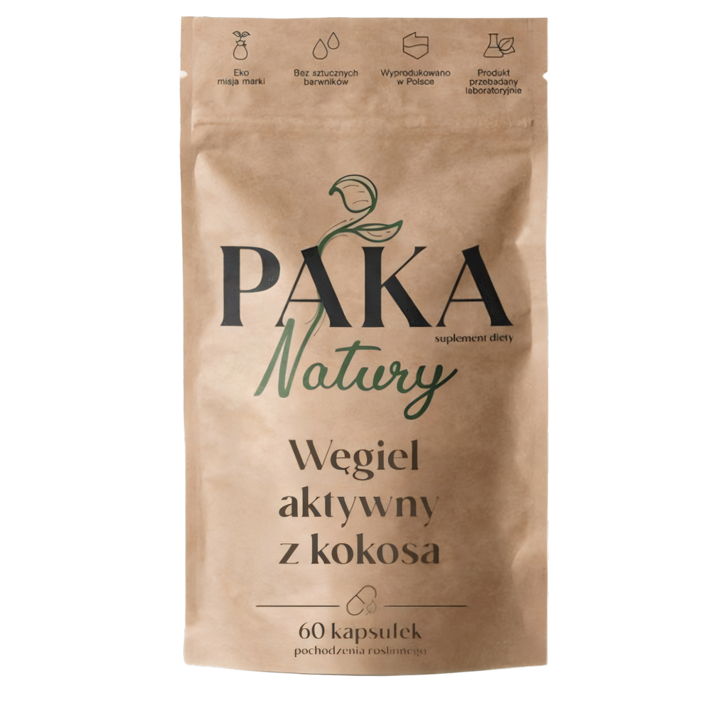 Węgiel aktywny Paka Natury - Naturalne wsparcie - 60 kapsułki