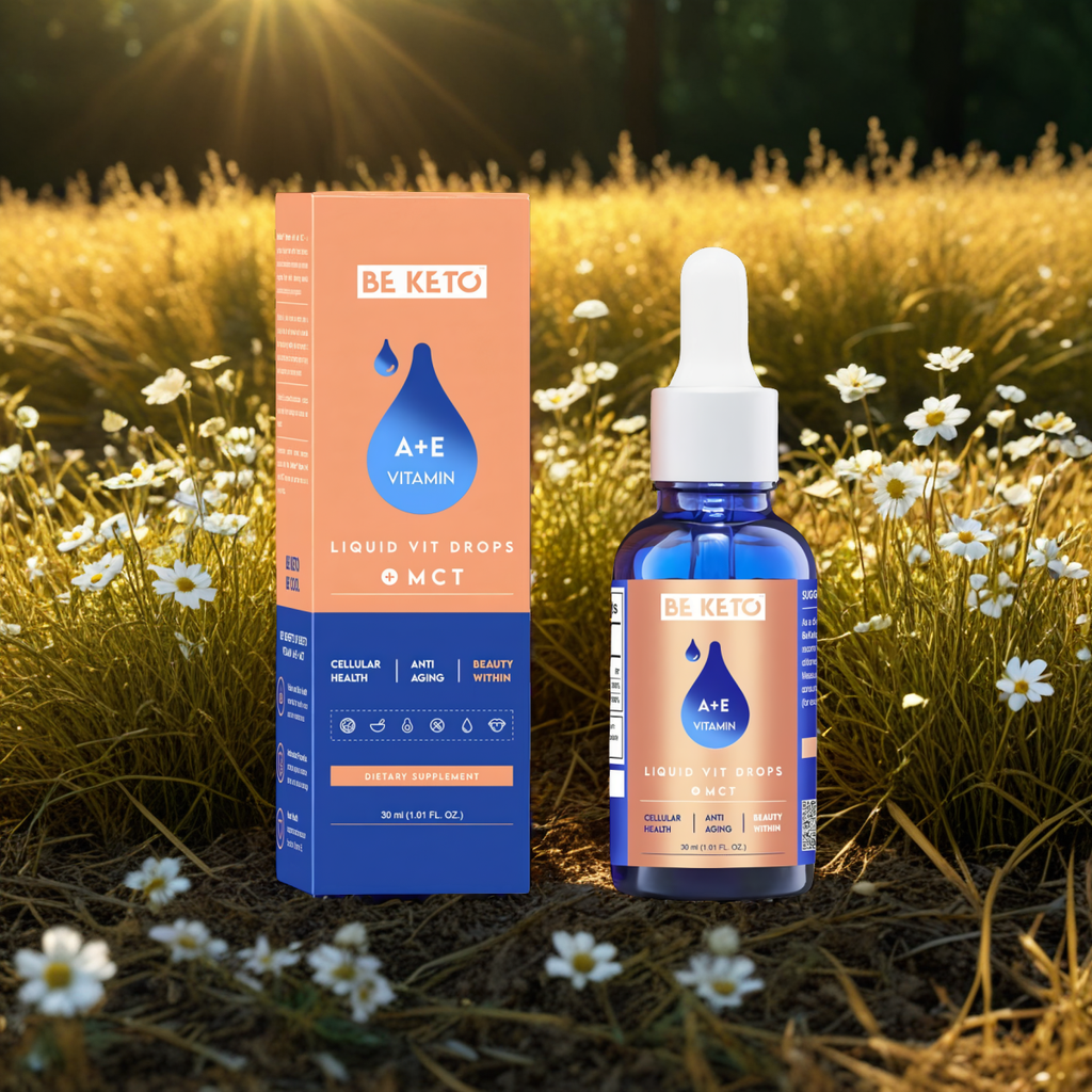 Witamina A+E z olejem MCT w kroplach BeKeto - 30 ml