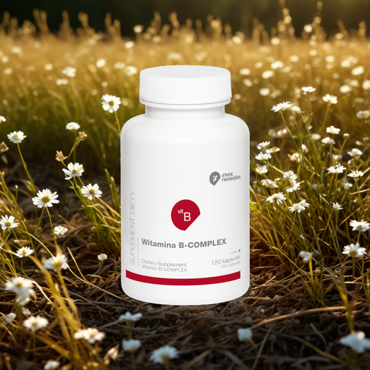 Witamina B-COMPLEX Invex Remedies - Kompleks witamin z grupy B - 120 kapsułek