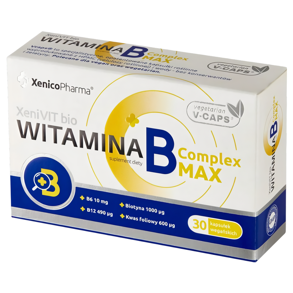 Witamina B Complex MAX Xenico Pharma - 30 kapsułek