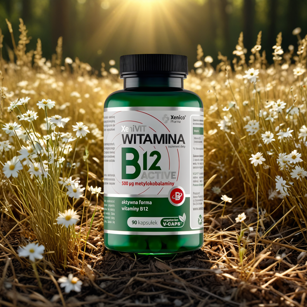 Witamina B12 Active Xenico Pharma - Methylcobalamin 500 µg - 90 kapsułek