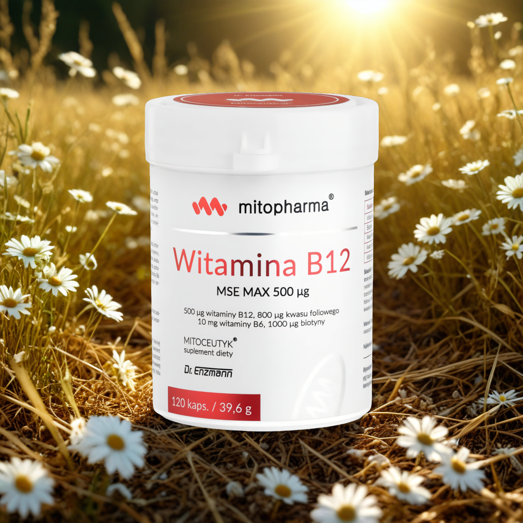 Witamina B12 MSE Max Mitopharma - Wsparcie organizmu - 120 kapsułek