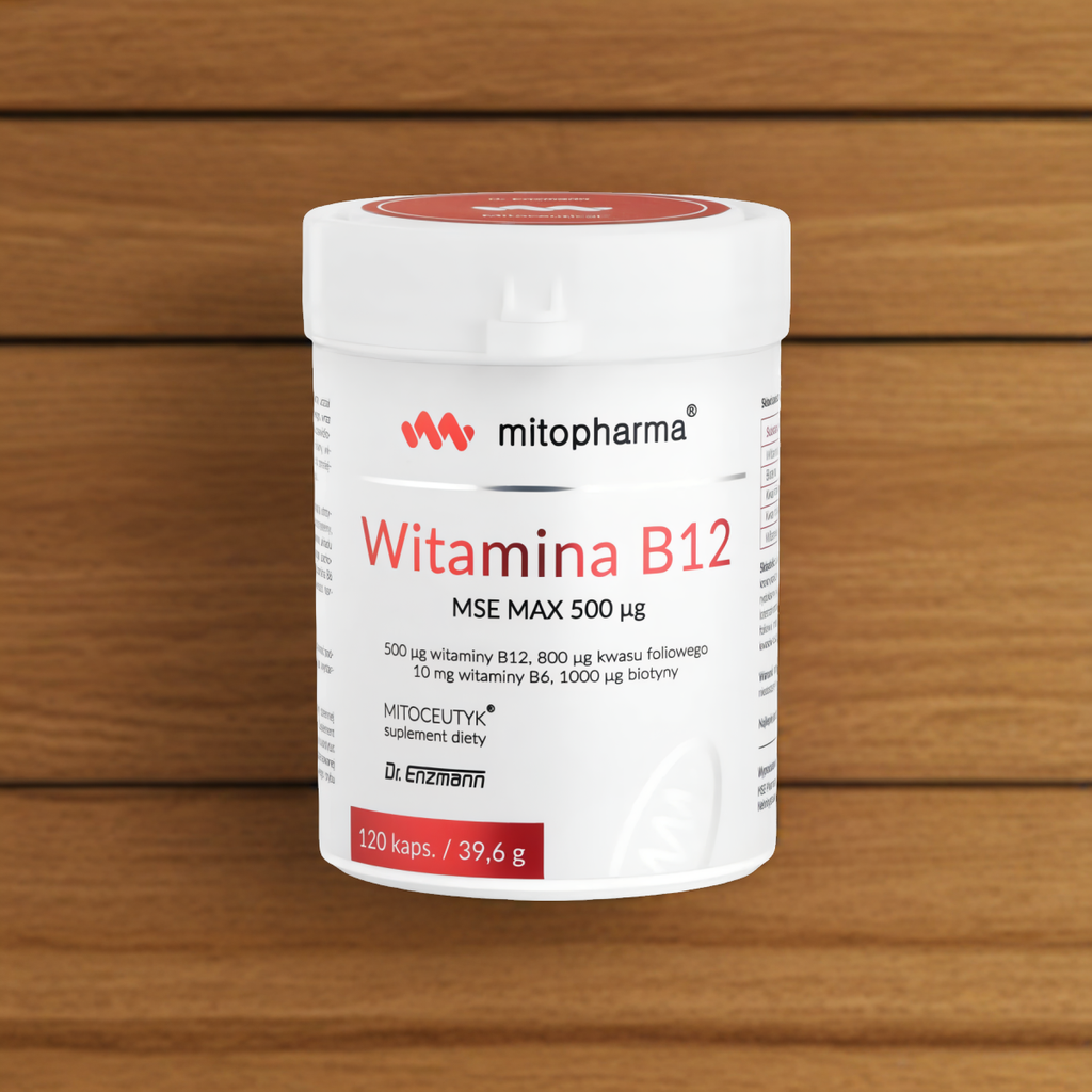 Witamina B12 MSE Max Mitopharma - Wsparcie organizmu - 120 kapsułek
