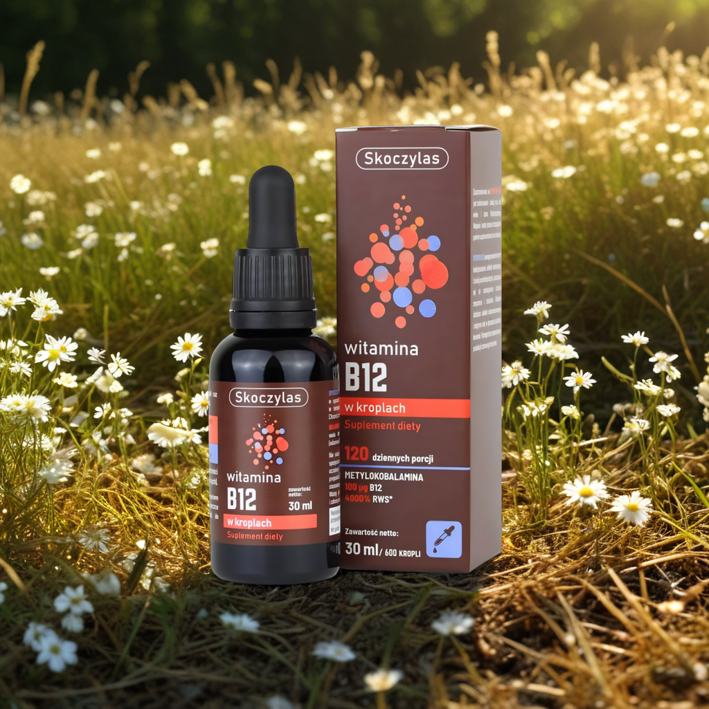 Witamina B12 w kroplach Metylokobalamina 100 μg Skoczylas - 30 ml