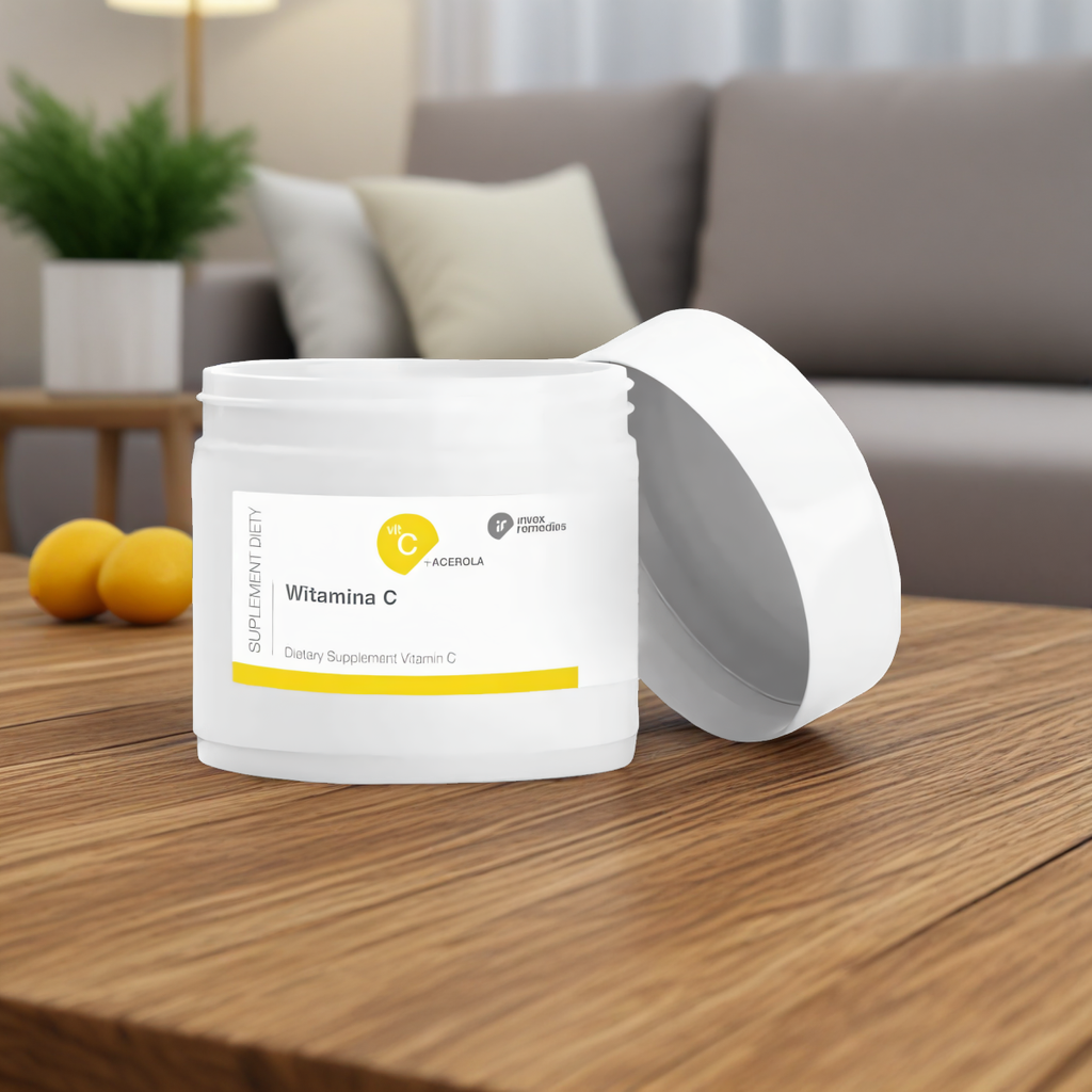 Witamina C + Acerola w proszku Invex Remedies - Wsparcie odporności - 100 g