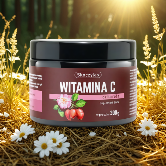 Witamina C Dzika Róża Ekstrakt w proszku Skoczylas - 300 g