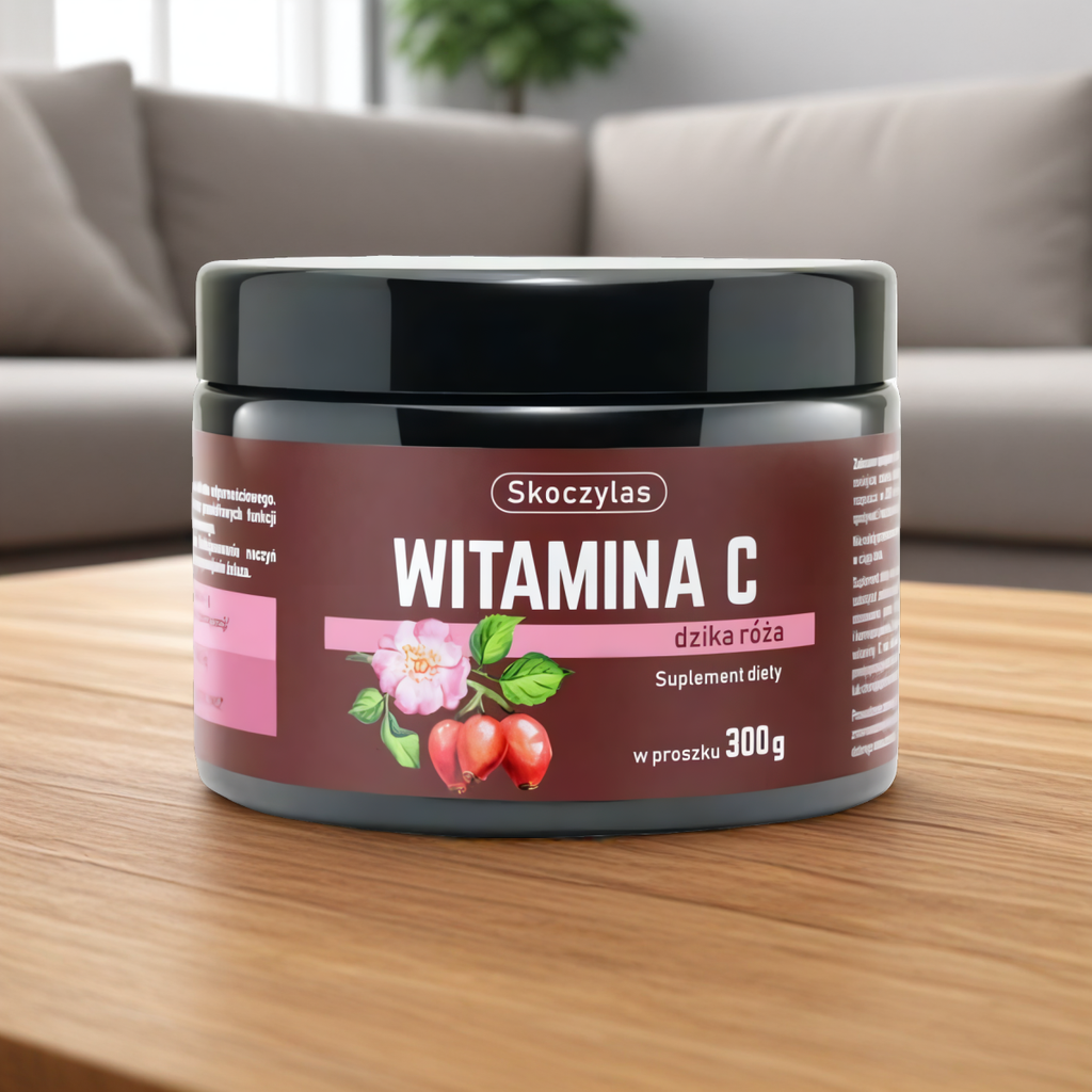 Witamina C Dzika Róża Ekstrakt w proszku Skoczylas - 300 g