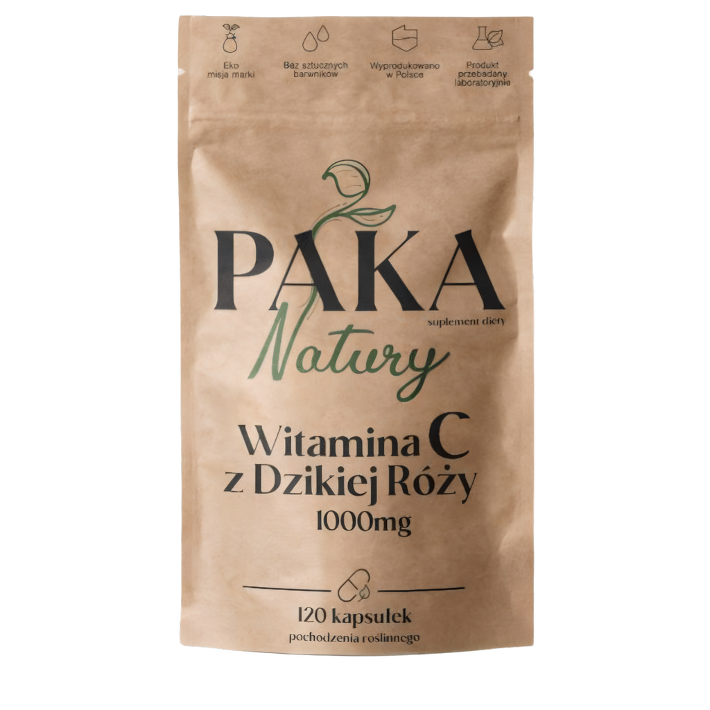 Witamina C z Dzikiej Róży Paka Natury - 120 kapsułek