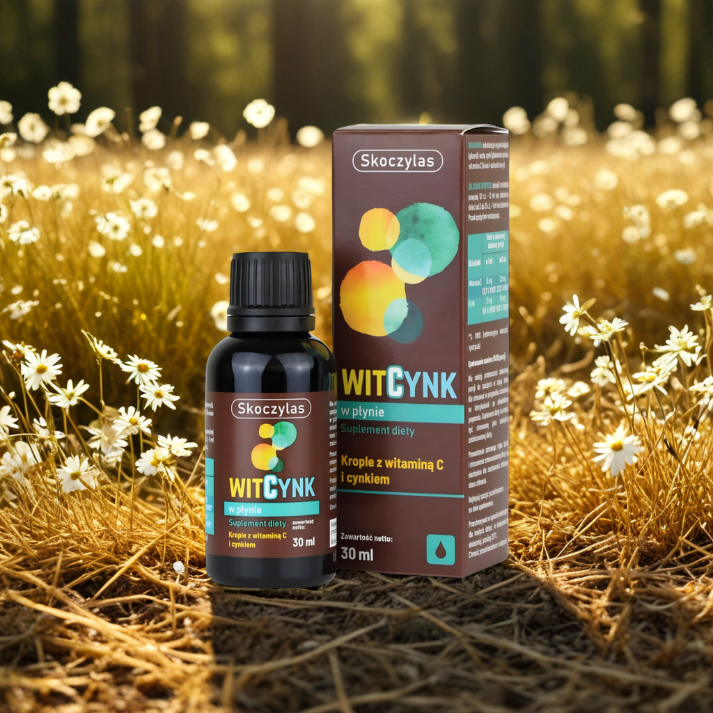 Witcynk w płynie Witamina C i Cynk Skoczylas - 30 ml