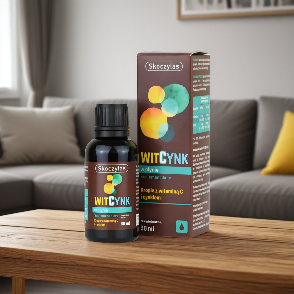 Witcynk w płynie Witamina C i Cynk Skoczylas - 30 ml