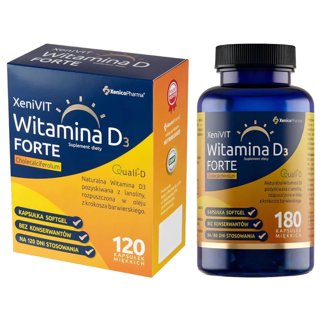 XeniVIT Witamina D 4000 Xenico Pharma (Opakowanie: 120-kapsulek)