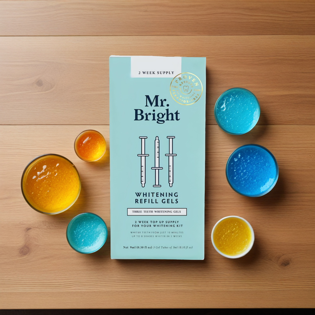 Żel do wybielania zębów Mr. Bright Whitening Refill Gels - opakowanie uzupełniające 3 strzykawki